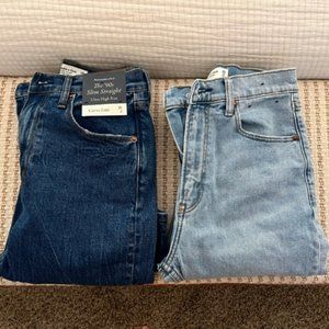 The 90s Slim Straight, Ultra High Rise, Curve Love Abercrombie Jeans